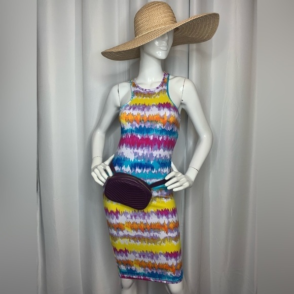 Nwt Tie Die Multicoloured Tank Dress by Rouge - Picture 3 of 7